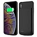 LifeePro LifeePro Compatible Iphone Xs Max (2018) Battery Case, 6000Mah Rechargeable External Backup Charger Pack Slim Extended Portable Power Bank Extra Shockproof Protective Cover For Iphone Xs Max, 6.5