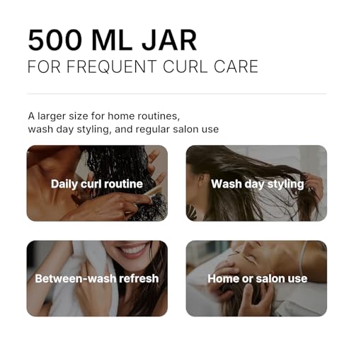 Karseell Curl Cream 500ml – Definition Cream for Curly and Wavy Hair, Moisturizing, Anti-Frizz & Flexible Hold