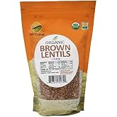 McCabe Organic Brown Lentils | Bulk Lentils Rich in Fiber &amp; Minerals | USDA and CCOF Certified | Product of USA | 1Lbs
