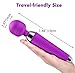 Sexy Slave Rechargeable and Waterproof Silicone Vibrator - 10 Function - Cordless Neck & Shoulder Portable Wand Body Massager,Best for Men,Women or Couples,Purple