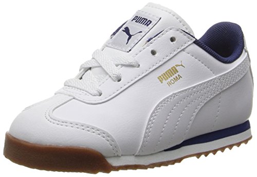 PUMA Kids' Roma Basic Inf Chukka, White White, 7 M US Toddler