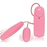 Demarkt Single Frequency Double Vibrating Egg, Waterproof Muscle Exercise Book Silicone Jumping Egg - Best Massage for Men or Women (Pink)