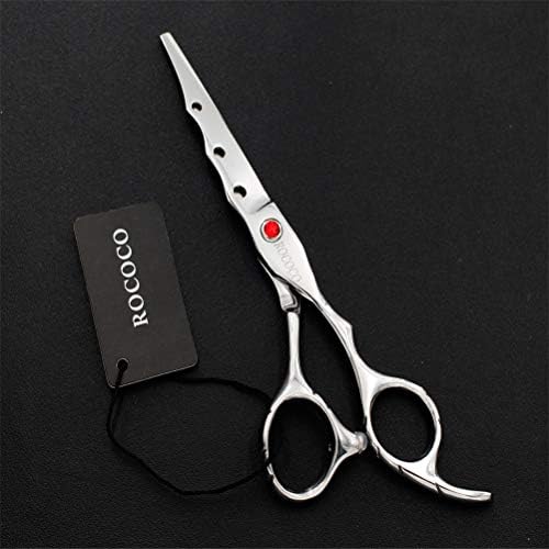 Hairdressing Scissors Professional Straight Scissors, Tooth Scissors, Thinning Scissors, Three Holes 6.0 Inch Stainless Steel Cutting Scissors for Salon, Barbers or Home