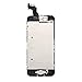 iPhone 5C LCD Display Screen Touch Digitizer Full Assembly Replacement with Home Button Front Camera Proximity Sensor Ear Speaker Complete Repair Tools and Screen Protector Black