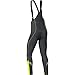 GORE BIKE WEAR Men’s Long Warm Soft Shell Cycling Tights with Braces, Seat-padding, GORE WINDSTOPPER, WS SO, Bibtights+, Size S, Black, WWELMP