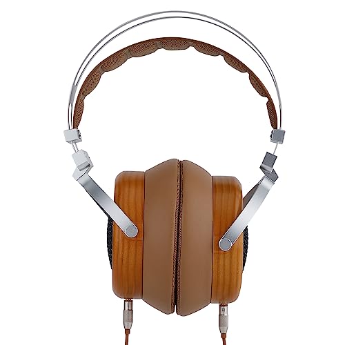 SIVGA Luan Hi-Fi 50 mm Dynamic Driver Open Wood Headphones (Brown)