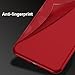 RANVOO iPhone SE Case 2020, iPhone 8 Case, iPhone 7 Case, [Aurora Series] Soft TPU Case Ultra Thin Slim Fit Anti-Fingerprint Rubber Cover, Stylish iPhone SE Case, Chili Red