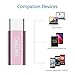 [Type C Adapter] UNITEK USB-C to Micro USB Adapter Type C Male to USB Micro B Female, Charge and Data Sync Converter Cable Connector for Nexus 5X, 6P, OnePlus 2, Lumia 950 XL (Rose Gold).