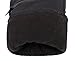 ANDORRA Men's Touchscreen Ski Glove with Horizontal Zippered Pocket, Black, L