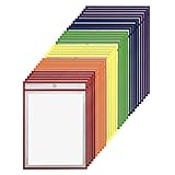 30 Pack Dry Erase Pockets – Assorted Colors