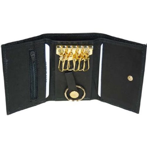 Genuine Cowhide Leather Keychain Holder Wallet #312CF