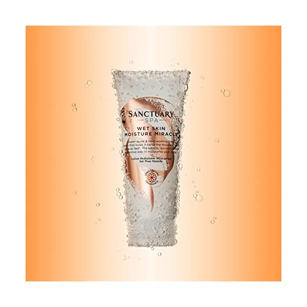 Sanctuary Spa Body Lotion, Wet Skin Moisture Miracle Vegan Body Moisturiser, Cruelty Free, 200 ml