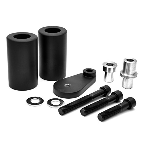 Radracing FZ6R Frame Sliders Crash Protectors Kit for Yamaha FZ-6R 2009 2010 2011 2012 2013 2014 2015 2016 2017 Extended Delrin Black