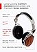 Symphonized Wraith 2.0 Bluetooth Genuine Wood Wireless Headphones with 3.5mm Cable Included for Wired Use. (Zebra Wood)