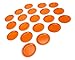 Amscan AMI 650013.05 Orange Big Party Pack Dinner Plates (50 Count), 9-Inch, 1, Orange