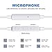 Xcords Earbuds Headphones with Remote and Mic, White, 2 Pack