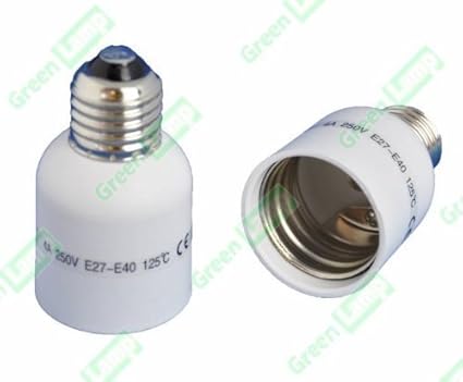 E27 zu E40 Lampe Fassung Sockel Konverter Adapter, Edison-Schraube, groß
