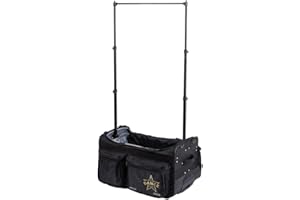 Elite Dance Gear 28 Inch Dance Bag with Garment Rack, Dance Costumes Garment Bags for Travel, Garment Duffle Bag for Dancer, Collapsible Rolling Competition Bag with Wheels (Foldable)