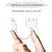 [Apple MFi Certified] Headphone Jack Adapter Aux Cable for iPhone 8 3.5mm Splitter Jack Dongle Charger & Audio Connector for iPhone /7/7Plus/X/10/Xs/XS max Headphone Splitter Charger Adapter iOS 12