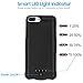 iPhone 7 Plus Battery Case,10000mAh Ultra Slim Portable iPhone Charger Extended Backup Power Bank Battery Charger Case Cover with Kickstand For Apple iPhone 7 Plus/6s Plus/6 Plus(5.5 inch)-Black