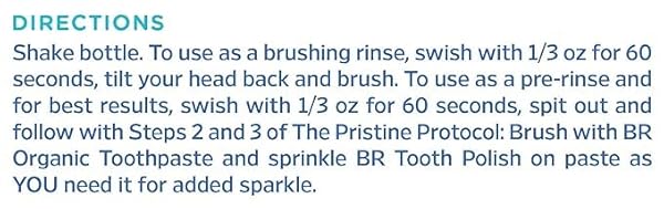 ESSENTIAL OXYGEN CERTIFIED BR ORGANIC BRUSHING RINSE, ALL NATURAL MOUTHWASH FOR WHITER TEETH, FRESHER BREATH, AND HAPPIER GUMS, ALCOHOL-FREE ORAL CARE, WINTERGREEN, 16 OUNCE