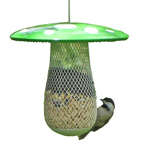 CHILIPET The Best Wild Bird Feeder to Attract More Wild Birds, Fill it with Sunflower Black Oil Seeds, Peanuts and Suet Pellets Easy to Install, Clean & Fill (Green)