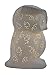 Simple Designs LT3027-WHT Porcelain Fun Shaped Wise Owl Table Lamp, White