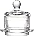 Abbott Collection 2 Piece Small Butter Dish with Dome Lid, Clear Glass (3
