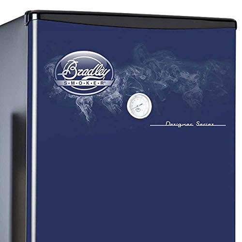 Bradley Technologies Designer Series 4 Rack Original Smoker Stove, Blue Bradley Technologies Designer Series 4 Rack Original Smoker Stove, Blue