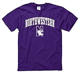 Campus Colors Northwestern Wildcats Adult Arch & Logo Gameday T-Shirt - Purple, X-Large