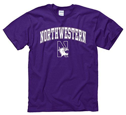 Northwestern Wildcats Adult Arch & Logo Gameday T-Shirt - Purple , X-Large