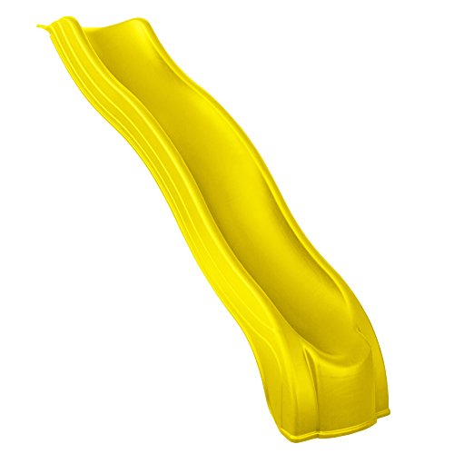 Swing-N-Slide WS 8201 Apex Wave Slide for 4' Swing Set Decks with, Yellow