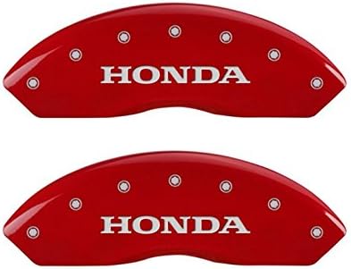 Amazon Mgp キャリパーカバー 216shohrd レッドパウダーコート仕上げ Honda Hロゴ 刻印 キャリパーカバー シルバー キャラクター 4個セット 車 バイク 車 バイク