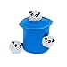 ZippyPaws - Farm Pals Burrow, Interactive Squeaky Hide and Seek Plush Dog Toy - Bubble Babiez Raccoons in Trash Can