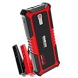 GOOLOO 1500A Peak SuperSafe Car Jump Starter Quick Charge 3.0 Auto Battery Booster Power Pack, Power Delivery 15W USB Type-C In and Out Portable Phone Charger, Built-in LED Light and Smart Protect