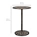 Best Choice Products Outdoor Round Bar Height European Style Cast Aluminum Bistro Table, Copper
