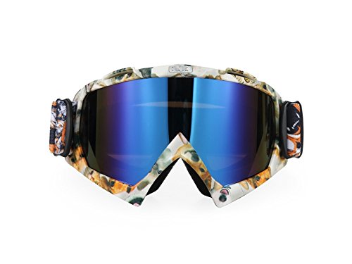 Junson Unisex Men Women Colorful Off-road Goggles Dust Protection Adjustable strap Goggles(Multicolor) for Outdoor
