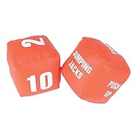 American Educational Products Cubes with Actions Numbers Fitness Dice, Set of 2