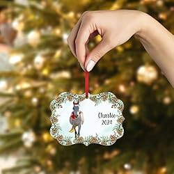 White German Riding Pony Christmas Ornament 2024