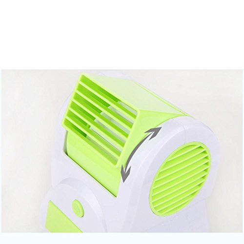 Hometom Mini Portable Air Conditioner, Desktop USB Rechargeable Small Fan Personal Space Cooler (Green) - Thumbnail 4