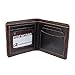 ABC New Fashion Cool BOY Men's Leather Bifold Credit/id Cards Holder Slim Wallet (Brown+Black)