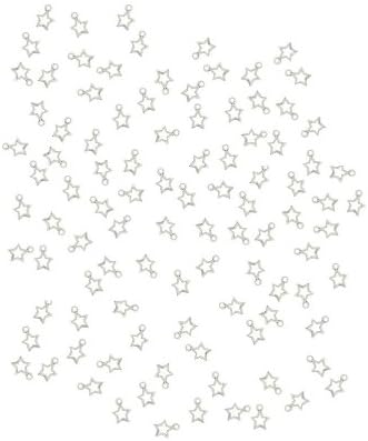 Tennessee Crafts 4265 Metal Fittings Zinc Alloy Star 10 by 12mm Beads, Antique Sliver, 100-Piece