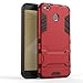 DWAYBOX Xiaomi Redmi 4X Heavy Duty Case 2 in 1 Hybrid Armor Hard Back Case Cover with Kickstand for Xiaomi Redmi 4X / Hongmi 4X 5.0 Inch (Marsala Red)