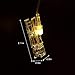 HEHUI 40 LED Photo Clips String Lights, Christmas Decorations Indoor Fairy String Lights for Hanging Photos Pictures Cards Arts Memos, Battery Powered, Ideal gift for Home Dorm Bedroom Decor (16.4 Ft)