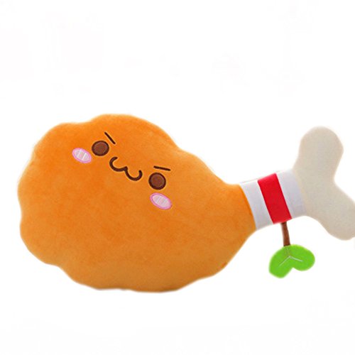 Cartoon Big drumstick Pillow Doll Sleeping Chicken Nugget Plush Toys (S)