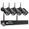 Rraycom 8CH CCTV Camera Security System-H.265 1080P NVR Camera System with 1TB Hard Drive and 4 Pcs 1080P HD Wireless IP…