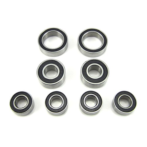 Hub Carrier Bearings 5x10x4mm - 6x13x5mm - 10x15x4mm BLK Associated B5M