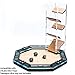 C4Labs Dice Tower & Tray | Clear with Wooden Paddles | Watch The Dice Decide (Gunstock)