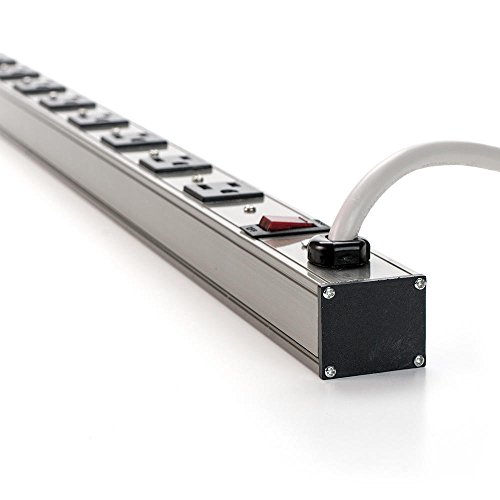 12 Outlet Surge Protector Power Strip with 3ft Cord 125V/15A - PrimeCables®