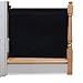The Stair Barrier Baby and Pet Gate – Wall-to-Banister- Retractable Fabric Safety Gate Wide and Regular Sizes - Made in the USA – Black
